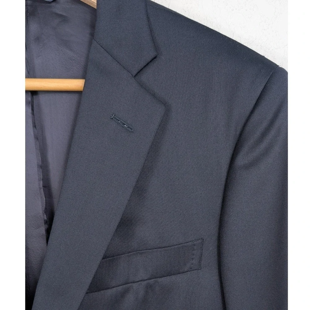 Brooks Brothers 1818 Blazer Mens 39R Navy Blue Regent Fit Estrato Wool Italy